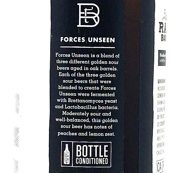 RARE BARREL 2015 FORCES UNSEEN Golden Sour 750ml Bottle
