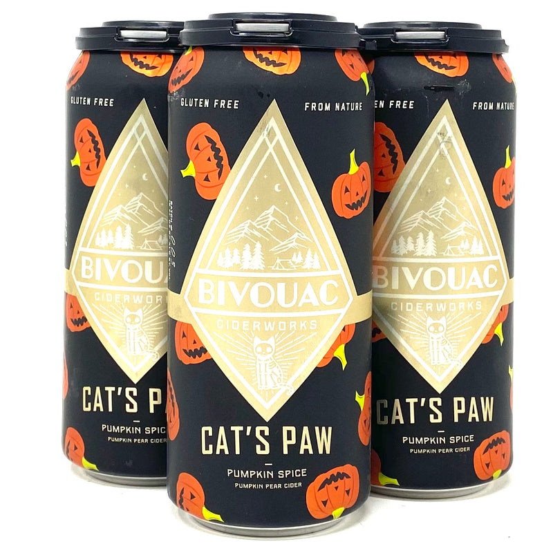 BIVOUAC CIDERWORKS CAT’S PAW PUMPKIN PEAR CIDER 16oz can