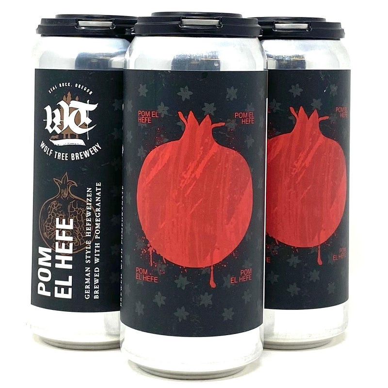 WOLF TREE BREWERY POM EL HEFE GERMAN STYLE HEF w/ POMEGRANATE 16oz can