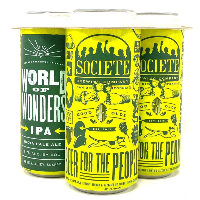 SOCIETIE BREWING WORLD OF WONDERS IPA 16oz can