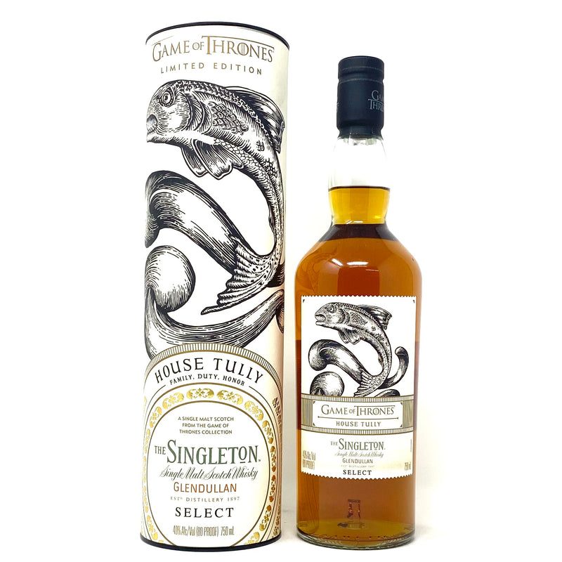 GAME OF THRONES & THE SINGLETON GLENDULLAN SINGLE MALT SCOTCH WHISKY 750ml Bottle