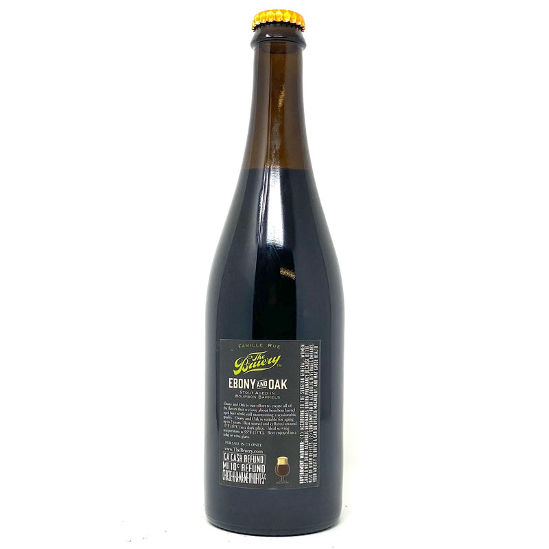 THE BRUERY 2013 EBONY AND OAK STOUT AGED IN BOURBON BARRELS 750ml Bottle ***LIMIT 1 PER PERSON***