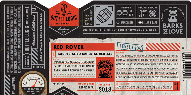 Bottle Logic Red Rover Red Ale Barrel Aged 500ml LIMIT 1