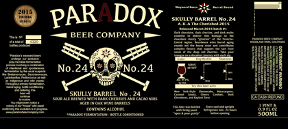Paradox Skully A.k.a. the Cherished Barrel No. 24 500ml