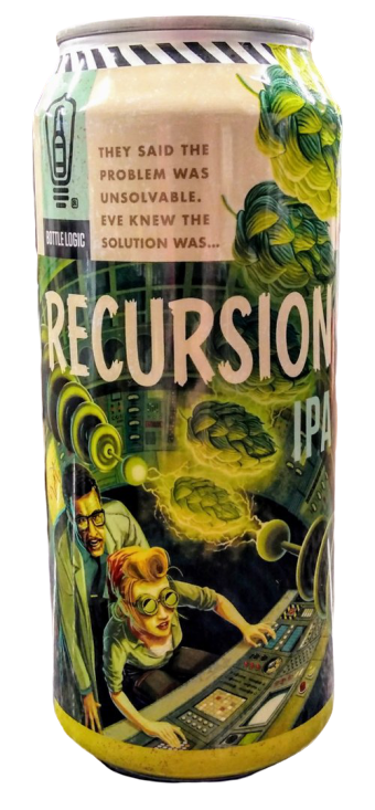 BOTTLE LOGIC BREWING RECURSION IPA 16oz can
