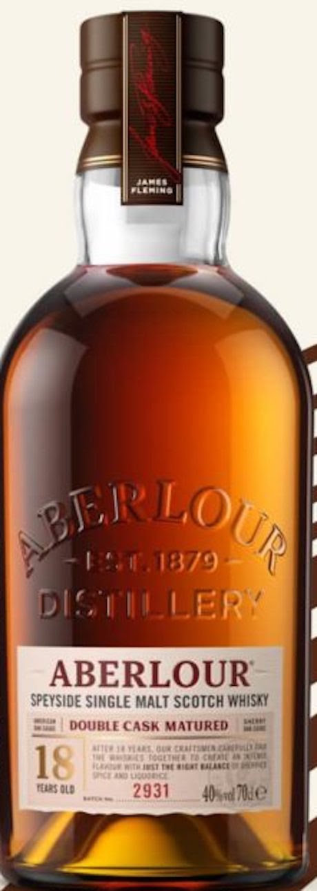 ABERLOUR 18 YR SINGLE MALT SCOTCH