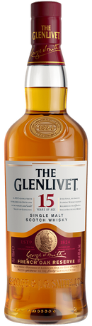 GLENLIVET 15 YR SINGLE MALT SCOTCH