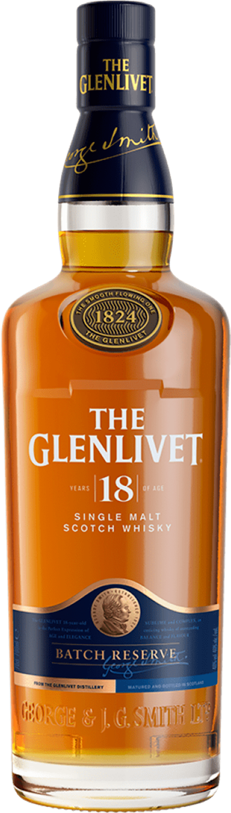GLENLIVET 18 YR SINGLE MALT SCOTCH