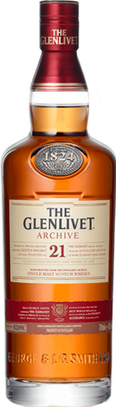 GLENLIVET 21 YR SINGLE MALT SCOTCH