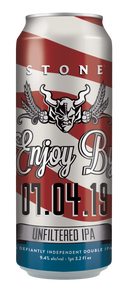STONE ENJOY BY 7.04.19 UNFILTERED DOUBLE IPA 1pt 3.2oz can