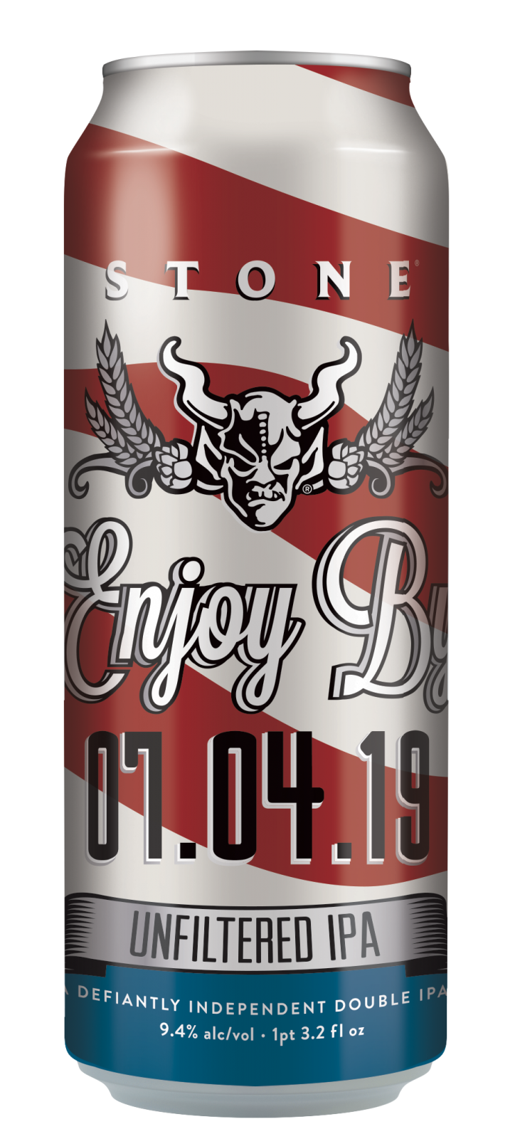 STONE ENJOY BY 7.04.19 UNFILTERED DOUBLE IPA 1pt 3.2oz can
