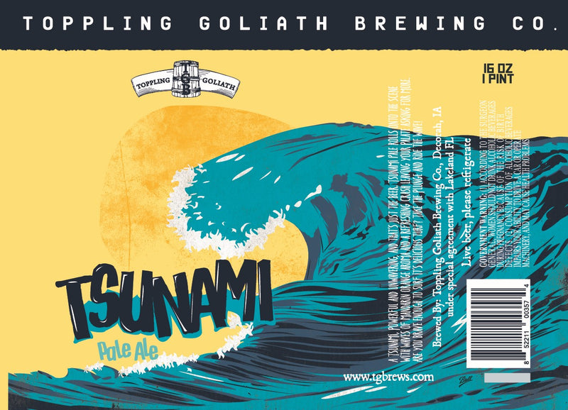 Toppling Goliath Brewing Tsunami Pale Ale 16oz cans