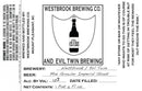 Westbrook / Evil Twin Mini Growler Imperial Stout LMT 2